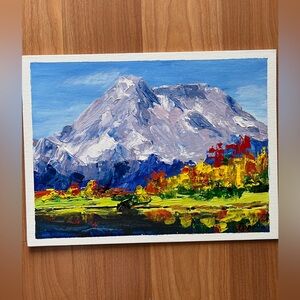 “Mountains” acrylic painting.